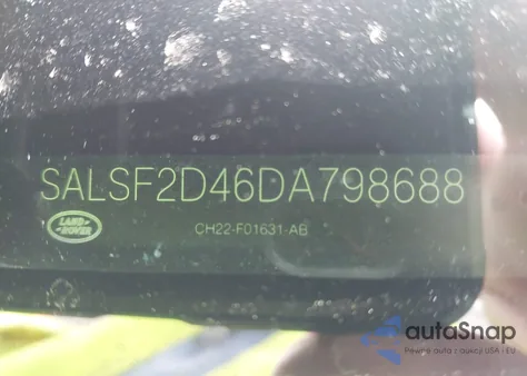 2013 Land Rover Range Rover Sport Hse z USA, uszkodzony, nr VIN SALSF2D46DA798688